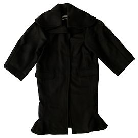 Jacquemus Casaco oversized de lã preta Preto