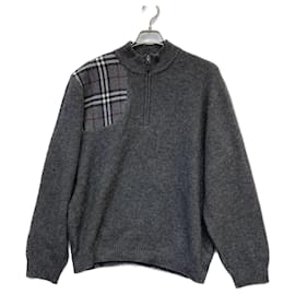 Burberry-Sweaters-Grey