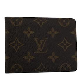 Louis Vuitton-LOUIS VUITTON Monogram Portefeuille Multipull Cartera plegable M60895 autenticación 42800-Monograma