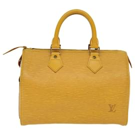 Louis Vuitton-Louis Vuitton Epi Speedy 25 Handtasche Tassili Gelb M43019 LV Auth 45649-Andere