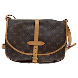 Louis Vuitton-Louis Vuitton Monograma Saumur 30 Bolsa de ombro M42256 Autenticação de LV 45666NO-Monograma