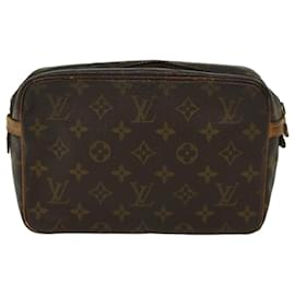 Louis Vuitton-Louis Vuitton Monogram Compiegne 23 Clutch Bag M51847 LV Auth 45509-Monogram