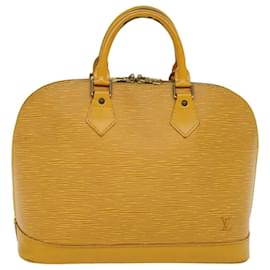 Louis Vuitton-Bolsa de mão LOUIS VUITTON Epi Alma Tassili Yellow M52149 Autenticação de LV 45781-Outro