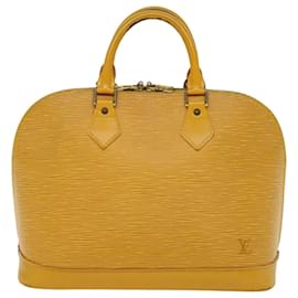 Louis Vuitton-Bolsa de mão LOUIS VUITTON Epi Alma Tassili Yellow M52149 Autenticação de LV 45781-Outro