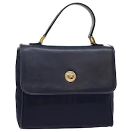 Autre Marque-Burberrys Nova Check Hand Bag Nylon Leather Blue Auth yk7428-Blue