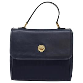 Autre Marque-Burberrys Nova Check Hand Bag Nylon Leather Blue Auth yk7428-Blue