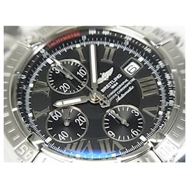 Breitling-BREITLING Chrono Mat Evolution Black Roman Genuine goods A156b98PA(a13356) Mens-Silvery