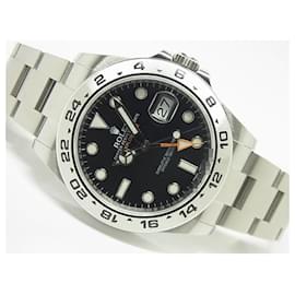 Rolex-ROLEX EXPLORERII noir 216570 '20 série aléatoire achetée Hommes-Argenté