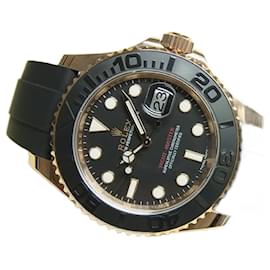 Rolex-ROLEX YACHT-MASTER 40 Or Everose 116655 Produits authentiques Hommes-Noir