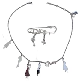 Christian Dior-DIOR:Conjunto de joyas-Hardware de plata