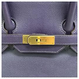Hermès-Hermes 2010 Violet Birkin 35 Epsom Satchel-Purple