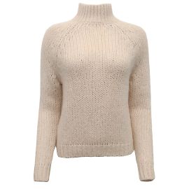 Peserico Hellrosa Angora-Rollkragenpullover Pink