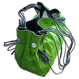 Clutch Basile Poschette in seta e raso verde chiaro Verde chiaro