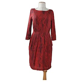 Hugo Boss-Robes-Rouge,Multicolore