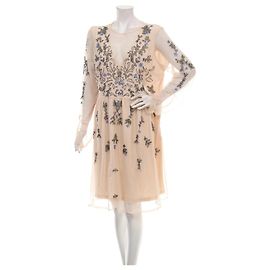 Autre Marque Frock and Frill Dress Multicolore Polyester UK20 Multiple colors