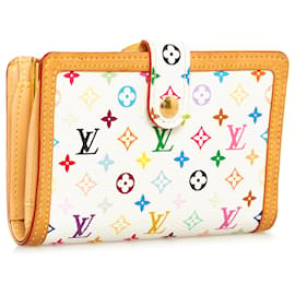 LOUIS VUITTON Porte Photo 2 Volet Monogram White Multicolor Card Case