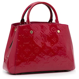 Louis Vuitton-Louis Vuitton Red Monogram Vernis Montaigne BB-Red