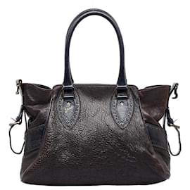 Fendi-Bolsa de couro Etniko 8BN157-Marrom