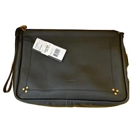 Pochette Jerome Dreyfuss en cuir noir Noir