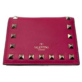 Valentino Garavani-****VALENTINO GARAVANI Studded Mini Wallets-Pink