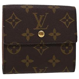 Louis Vuitton-LOUIS VUITTON Portafoglio Portefeuille Elise con monogramma M61654 LV Aut 42815-Monogramma