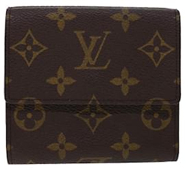 Louis Vuitton-LOUIS VUITTON Monogram Portefeuille Elise Geldbörse M61654 LV Auth 42815-Monogramm