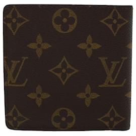 Louis Vuitton-LOUIS VUITTON Monogram Portefeuille Marco Carteira Bifold M61675 Autenticação de LV 42173-Monograma