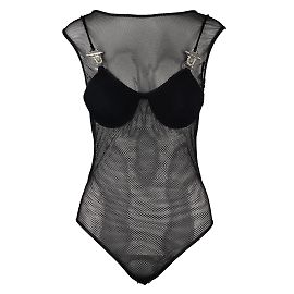 Autre Marque Collection Privée Mesh Bodysuit Black