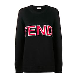 Fendi-FENDI  Knitwear T.fr 46 WOOL-Black