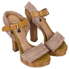 DOLCE & GABBANA  Sandals EU 37 Leather Beige