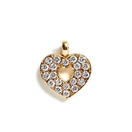 Poiray-Corazón Secreto Oro Diamantes PM-Dorado