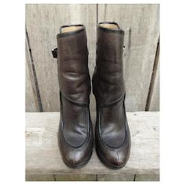Balenciaga-Balenciaga p ankle boots 36,5-Dark brown