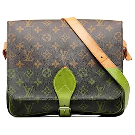 Louis Vuitton-Louis Vuitton Brown Monogram Cartouchiere GM-Brown,Light brown