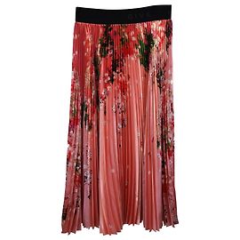 Falda midi de crepé de satén plisada de Givenchy en poliéster con estampado floral Otro