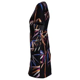 Emilio Pucci-Emilio Pucci Kleid mit Bambusdruck aus schwarzem Polyester-Schwarz