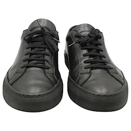 Autre Marque-Common Projects Achilles Low Sneakers aus schwarzem Leder-Schwarz