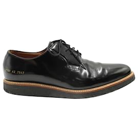 Autre Marque-Projetos comuns Sapatos Derby com cordões em couro preto-Preto