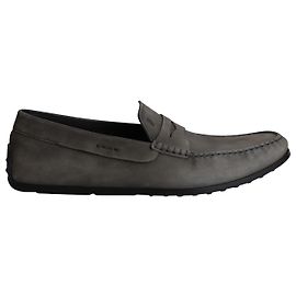 Tod's Mocassins Gommino Driving en Cuir Gris Gris