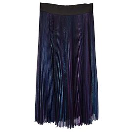 Rachel Comey Romana Plissee-Metallic-Rock aus blauer Viskose Blau