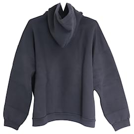 Balenciaga-Balenciaga Slime Logo Hooded Sweatshirt in Black Cotton-Black
