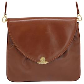 Salvatore Ferragamo-Salvatore Ferragamo Small Crossbody Bag in Brown Leather-Brown