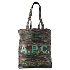 Apc Lou Reversible Tote Bag - A.P.C. - Synthetic - Khaki Green Khaki