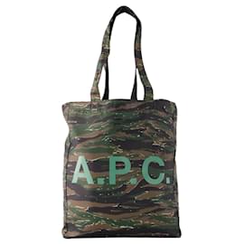 Apc-Lou Reversible Tote Bag - A.P.C. - Synthetic - Khaki-Green,Khaki