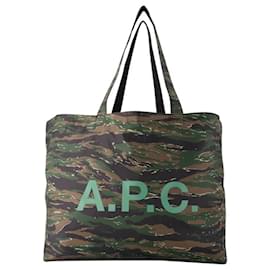 Apc-Diane Reversible Tote Bag - A.P.C. - Synthetic - Khaki-Green,Khaki