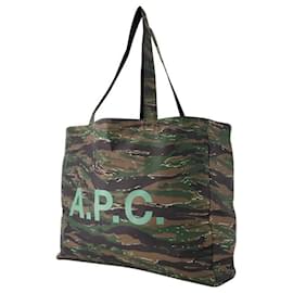 Apc-Diane Reversible Tote Bag - A.P.C. - Synthetic - Khaki-Green,Khaki