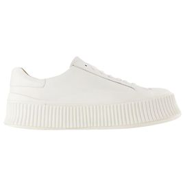 Sneakers - Jil Sander - Leather - White White