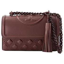 Tory Burch-Fleming Small Convertible Bag - Tory Burch - Leather - Brown-Brown