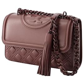 Tory Burch-Fleming Small Convertible Bag - Tory Burch - Leather - Brown-Brown