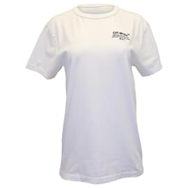 Off White-Off-White Zitat-T-Shirt aus weißer Baumwolle-Weiß
