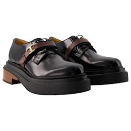 Toga Pulla-AJ1290 Loafers -Toga Virilis - Leather - Black-Black